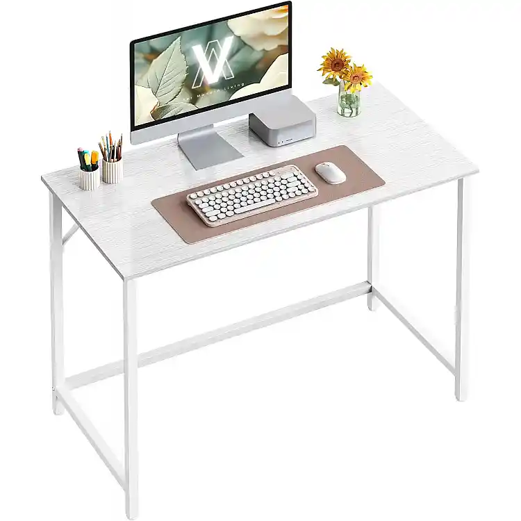 Γραφείο Υπολογιστή 100 x 50 x 76 cm Λευκό LWD041W44V1 Vasagle
