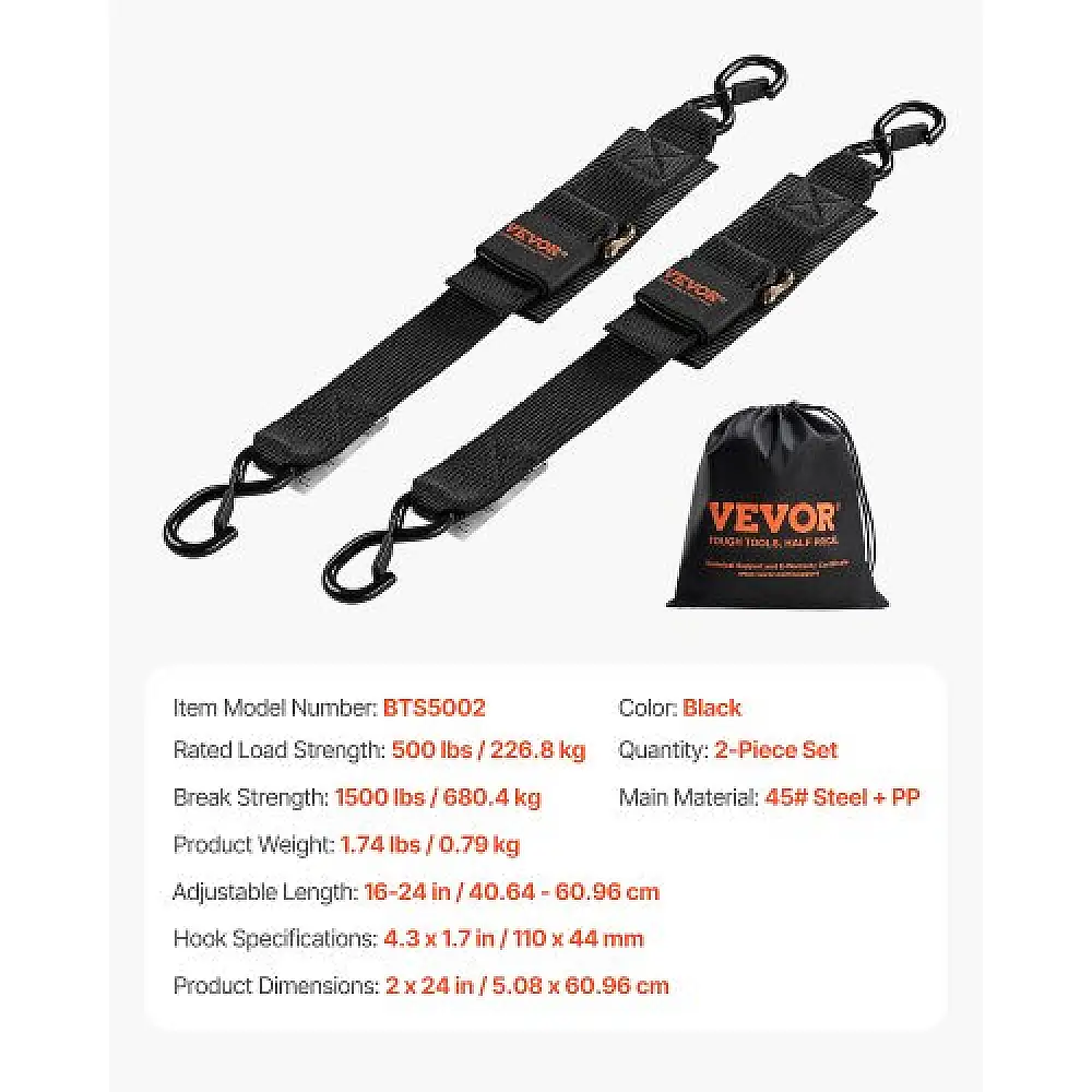 VEVOR Ιμάντες Δεσίματος με Καστάνια 2x2ft για Σκάφος (2 Τεμάχια) CYXJD2INCH2FW3U4LV0