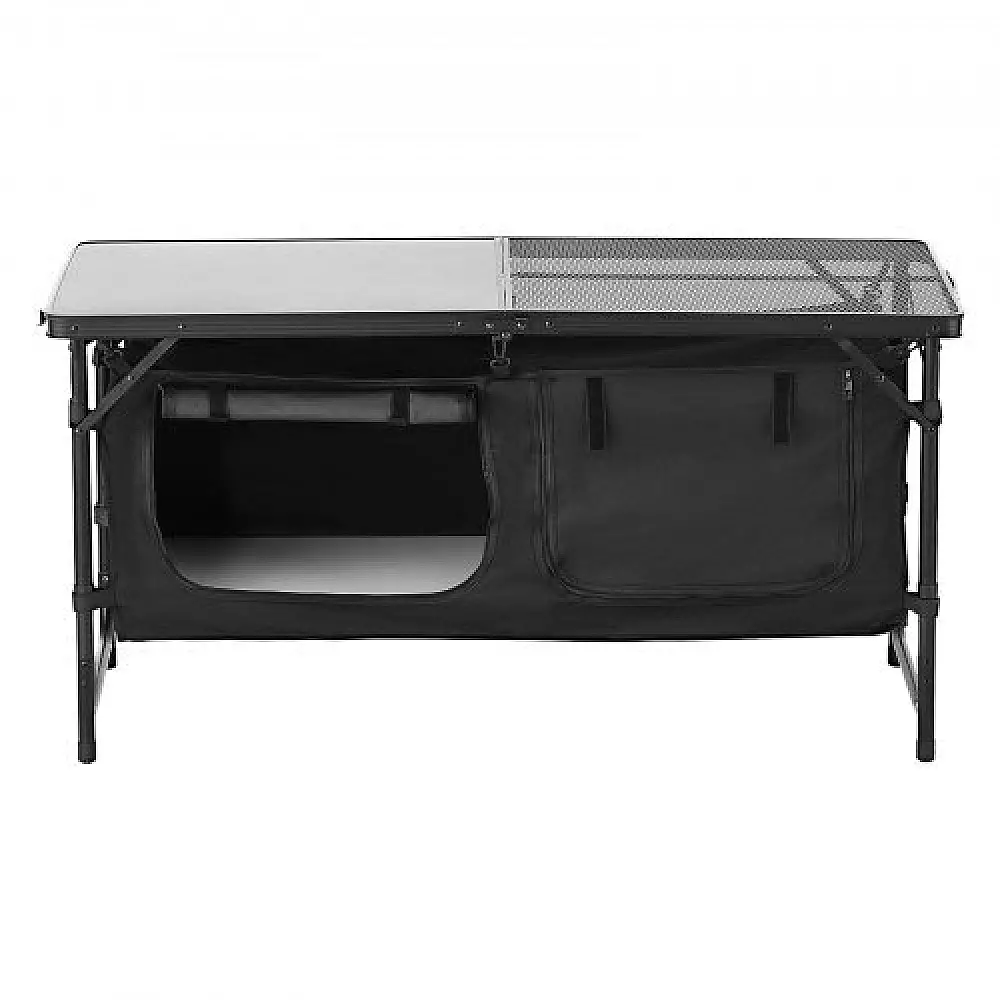 VEVOR Πτυσσόμενο Ρυθμιζόμενο Τραπέζι Κουζίνας Κατασκήνωσης με Αποθήκευση DCCWJKHSTWLSPDQC4V0