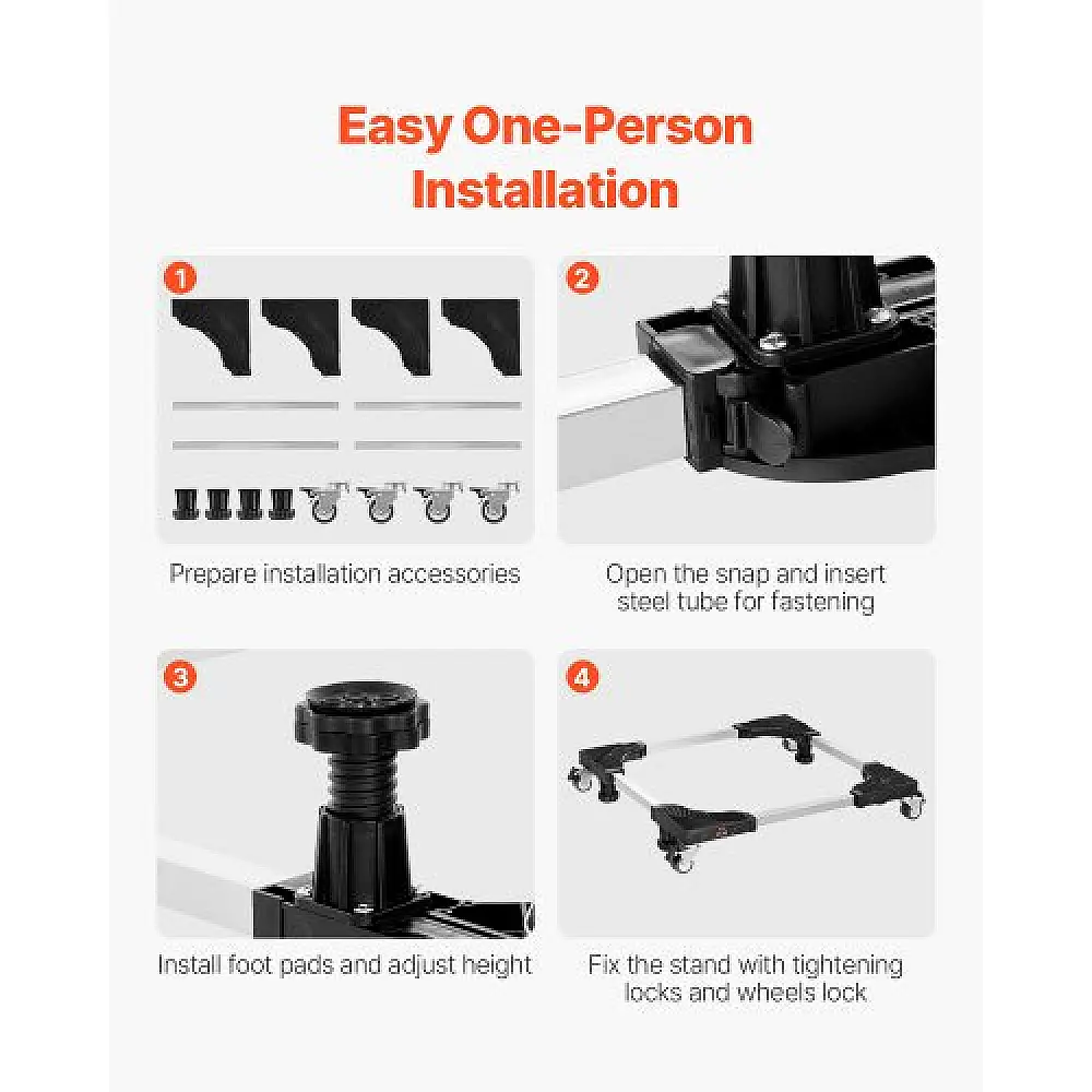 VEVOR Ρυθμιζόμενη Βάση Ψυγείου 1100 lb 27.5-35.4 Inch JJBYTCSJSLG2YEKPTV0