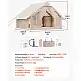 VEVOR Φουσκωτή Σκηνή Glamping 4-6 Ατόμων με Αντλία Εύκολη Στήσιμο KJZP331MCQWZC4B47V0