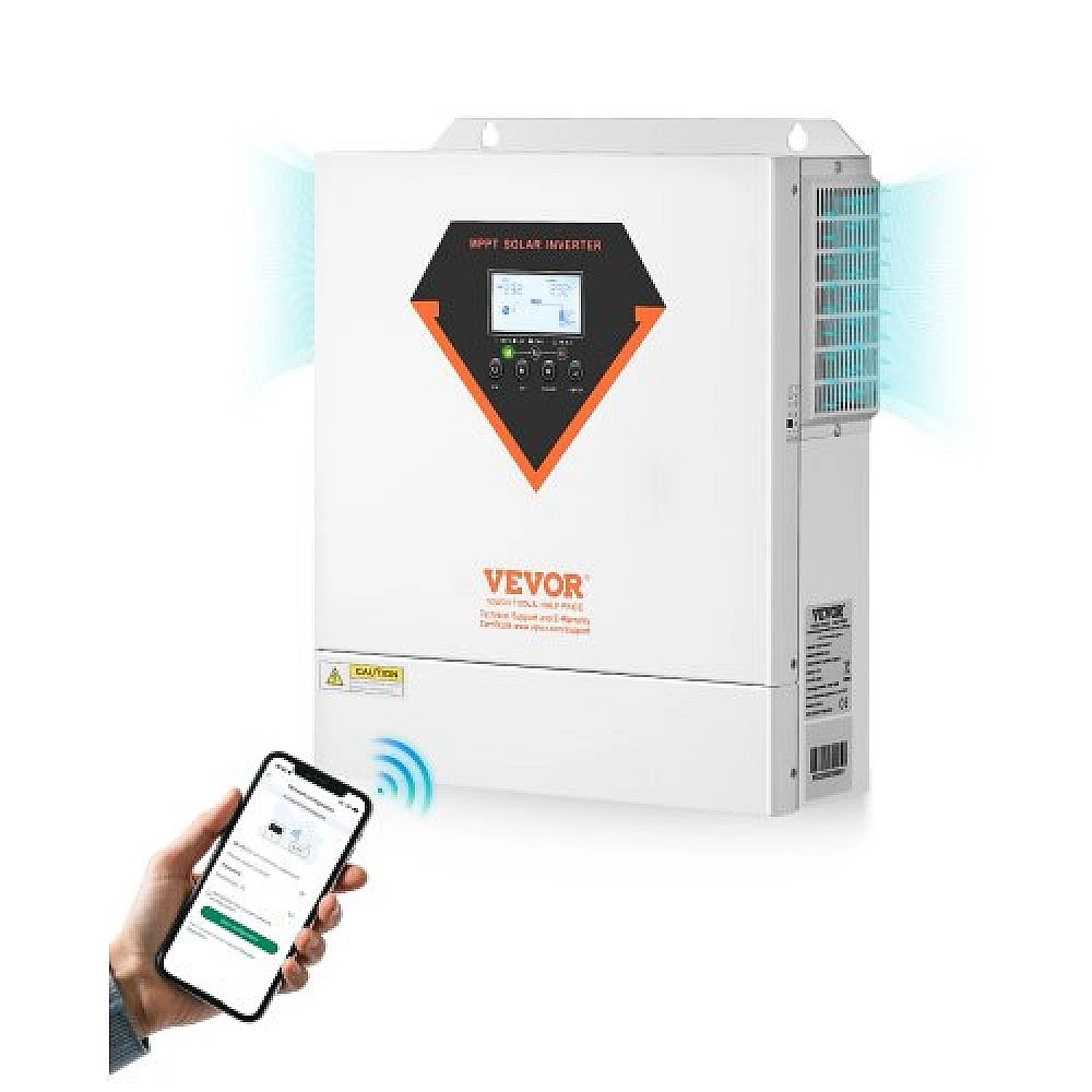 VEVOR Υβριδικός Ηλιακός Αντιστροφέας 3500W 220/230V WiFi 100A MPPT Ελεγκτής LWGPNKYTJ230DIY24V7