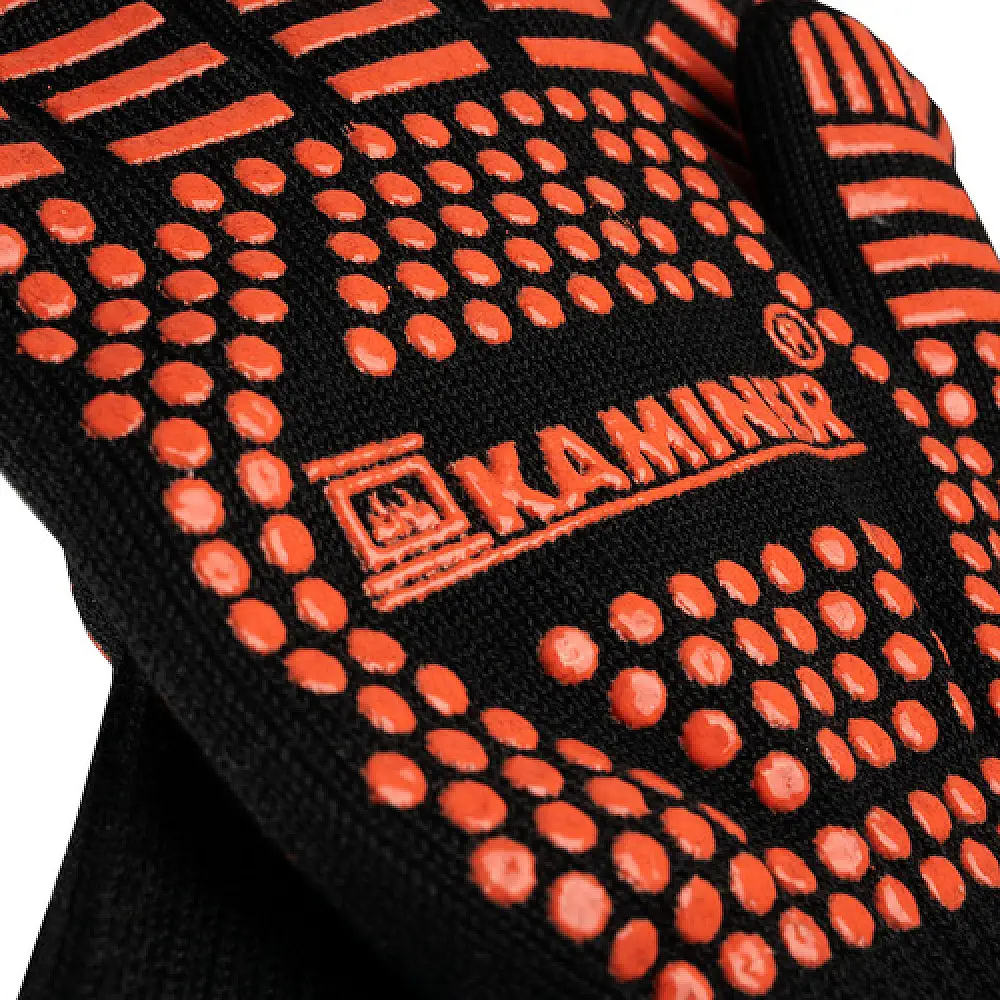 Σετ Γάντια Ψησίματος Ανθεκτικά στη Θερμότητα 32 x 12,5 cm Μαύρο/Πορτοκαλί 25416 Kaminer