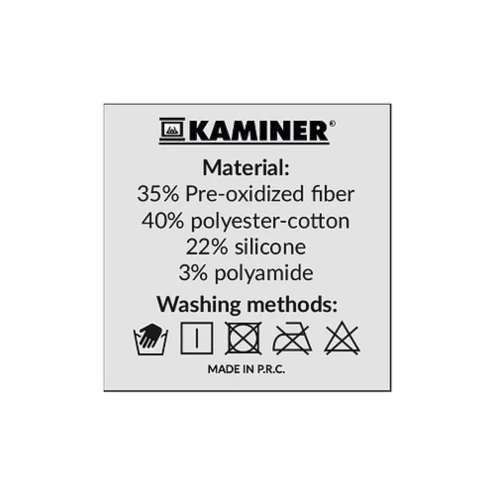 Σετ Γάντια Ψησίματος Ανθεκτικά στη Θερμότητα 32 x 12,5 cm Μαύρο/Πορτοκαλί 25416 Kaminer