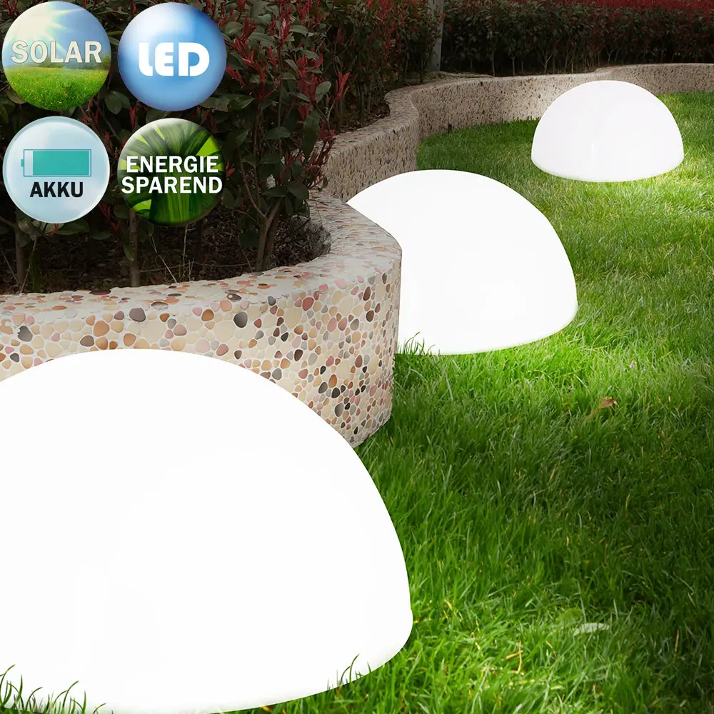 Monzana Σετ 3 Ημικυκλικών Ηλιακών Φωτιστικών LED 108850