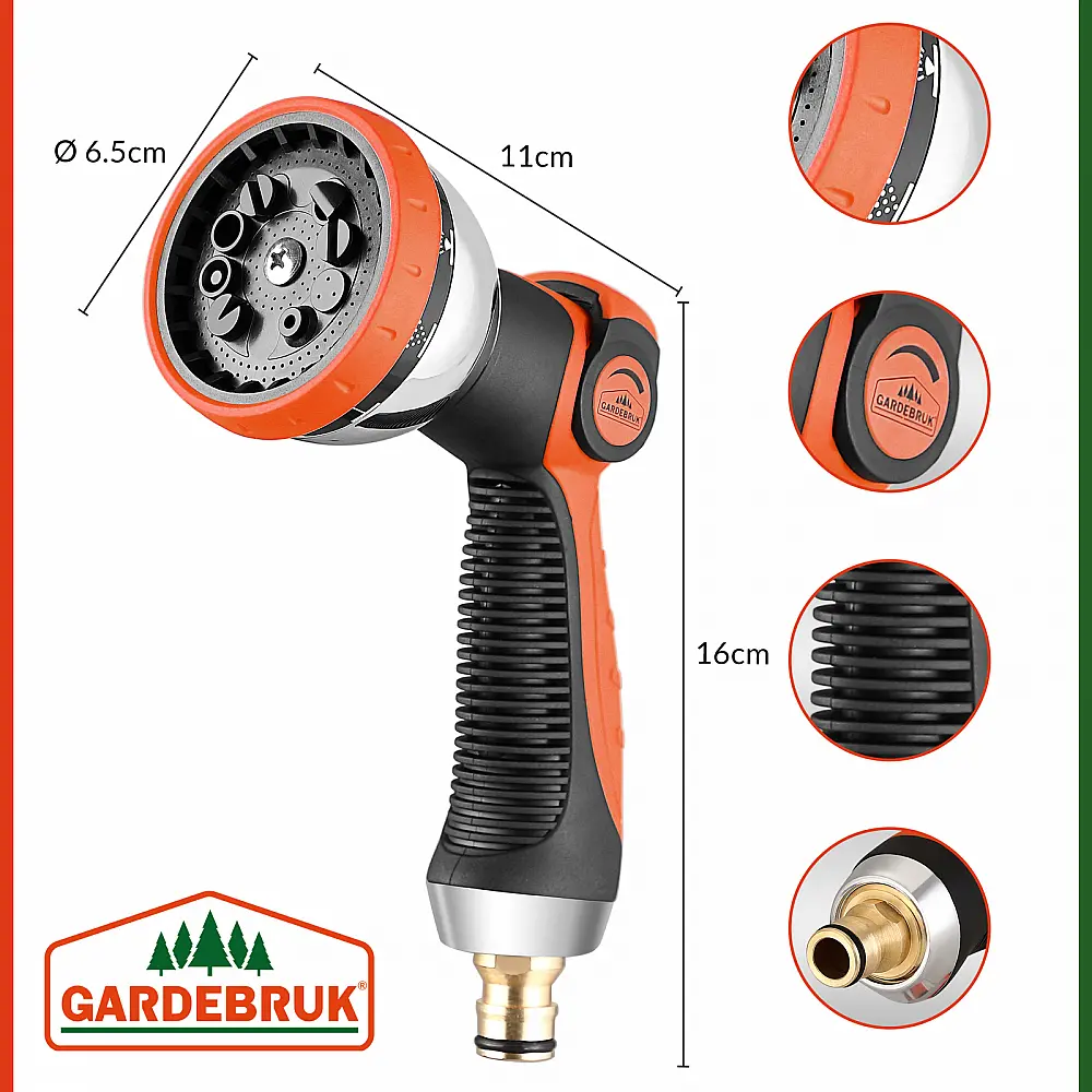 Gardebruk Εύκαμπτος Μαύρος Λάστιχος Κήπου 15μ 109318 Gardebruk Εύκαμπτος Μαύρος Λάστιχος Κήπου 15μ 109318