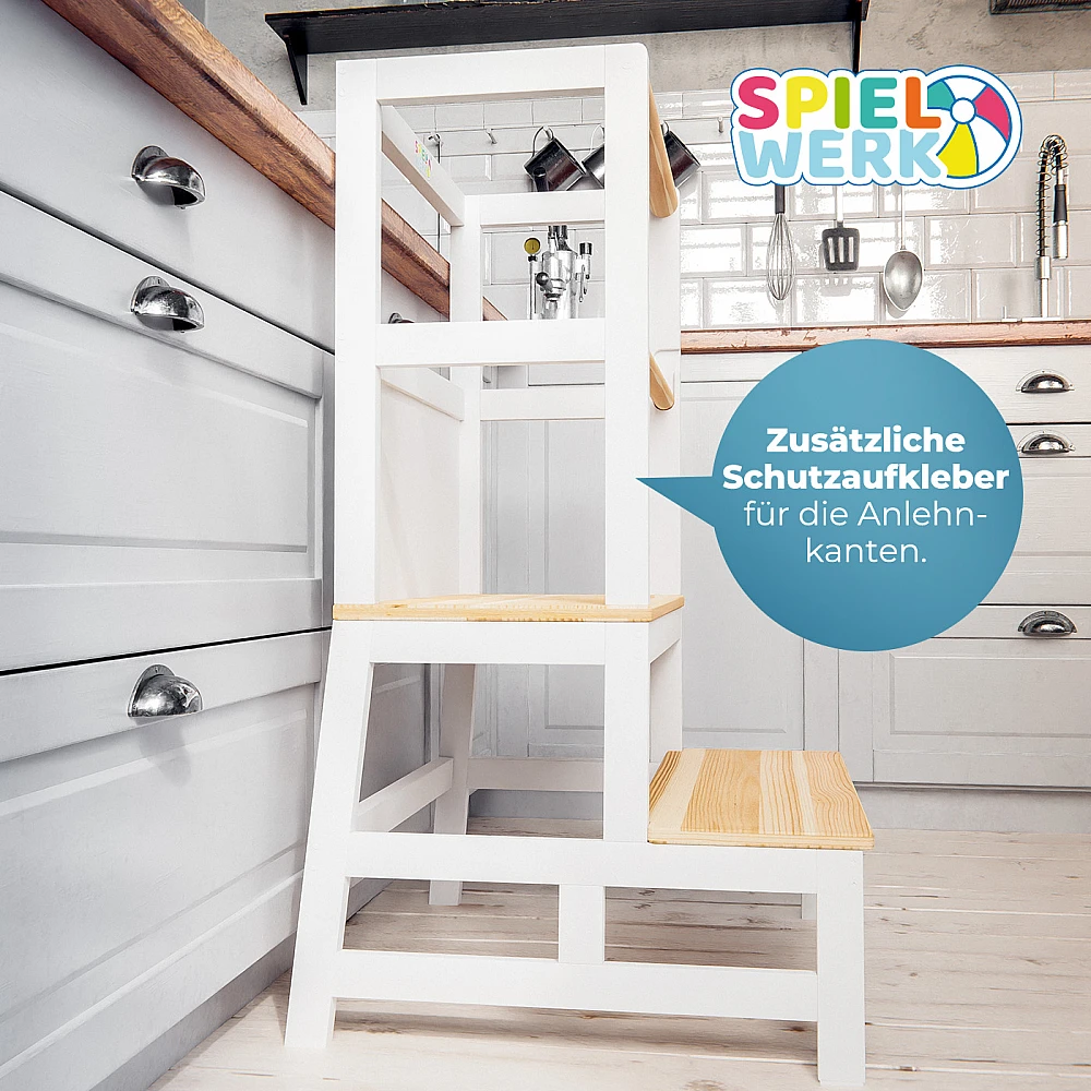 Spielwerk Πύργος Μάθησης Barn Λευκό/Φυσικό Πεύκο 93x51x50εκ 109556 Spielwerk Πύργος Μάθησης Barn Λευκό/Φυσικό Πεύκο 93x51x50εκ 109556