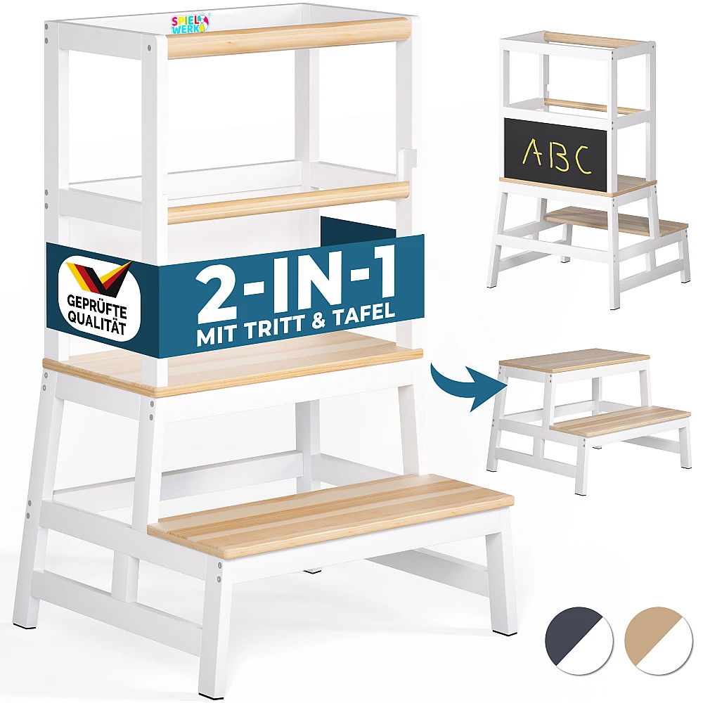 Spielwerk Πύργος Μάθησης Barn Λευκό/Φυσικό Πεύκο 93x51x50εκ 109556 Spielwerk Πύργος Μάθησης Barn Λευκό/Φυσικό Πεύκο 93x51x50εκ 109556