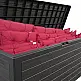 Casaria Κουτί Αποθήκευσης Woody Ανθρακί 280L 191390