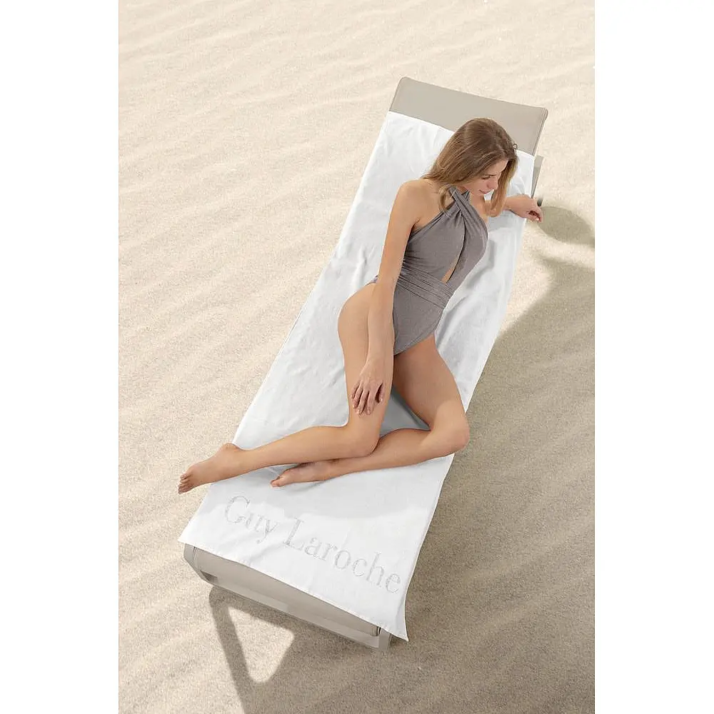Guy Laroche Πετσέτα Θαλάσσης Oceano White 80x170, 1130090122002