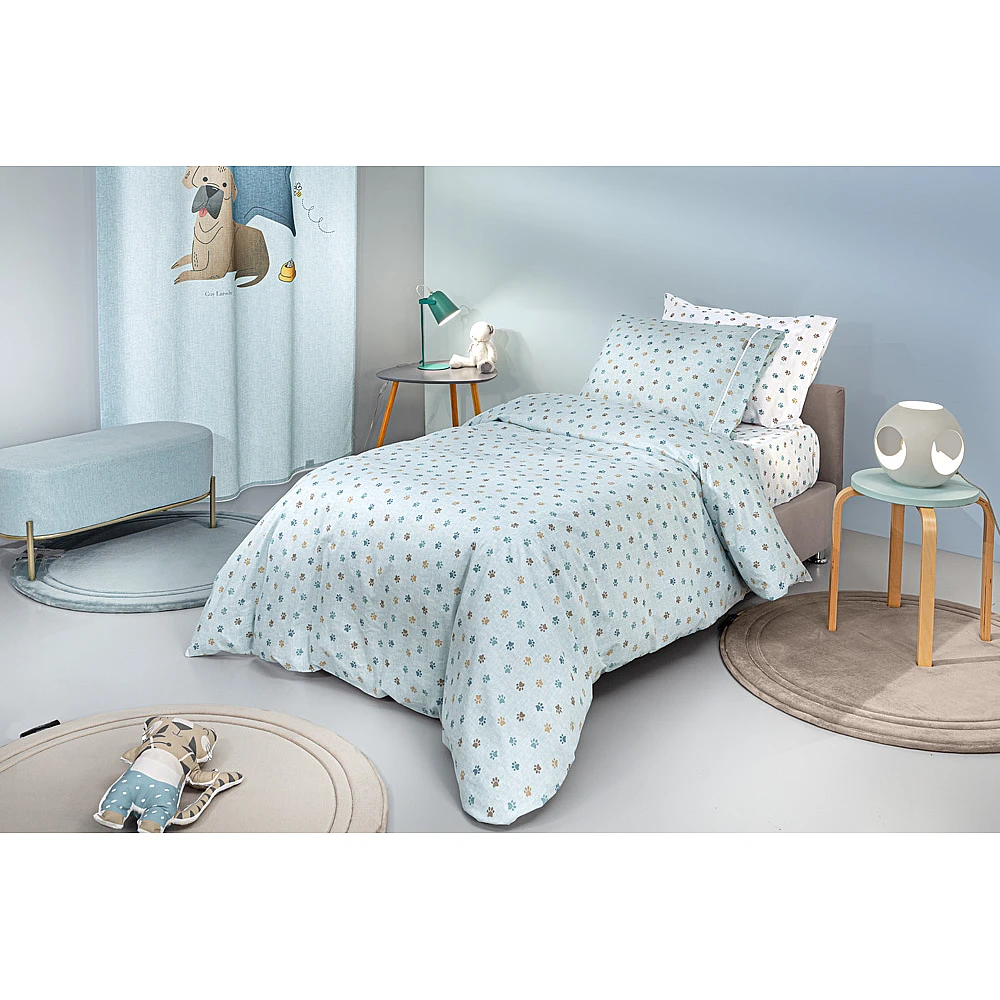 Guy Laroche Σετ 3τμχ Παιδικά Σεντόνια Paw Ciel 165x250, 1110092224160
