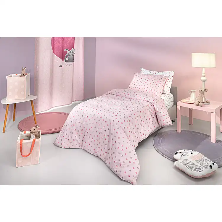 Guy Laroche Σετ 3τμχ Παιδικά Σεντόνια Paw Pinky 165x250, 1110092224159