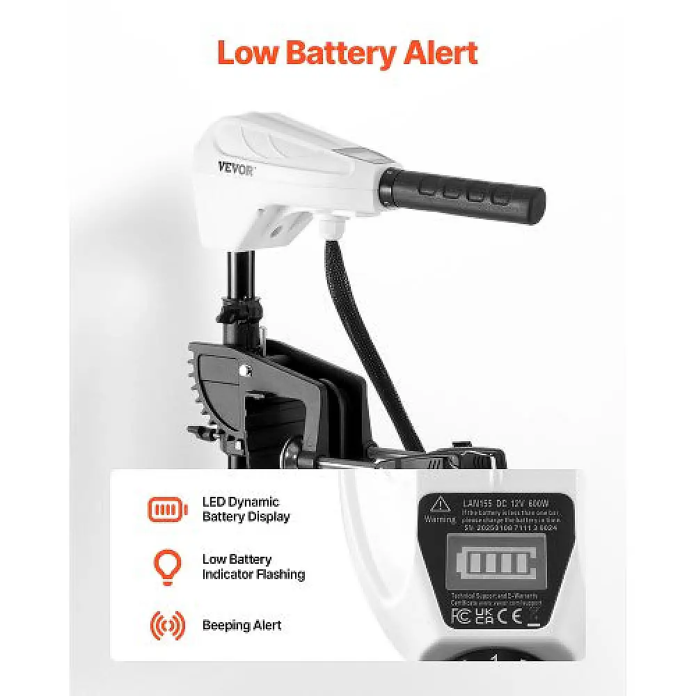 VEVOR 55lb Ηλεκτρική Εξωλέμβια Κινητήρας Θαλάσσης 12V SDKTDMD12V55PQZUV001V0