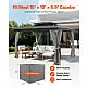 VEVOR Γκρι Αδιάβροχες Κουρτίνες Κιόσκι 10' x 10' x 6.9' SMLTCL10FT10TS9T6V0