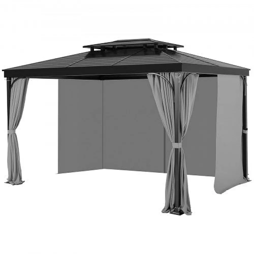 VEVOR Γκρι Αδιάβροχες Κουρτίνες Κιόσκι 10' x 10' x 6.9' SMLTCL10FT10TS9T6V0
