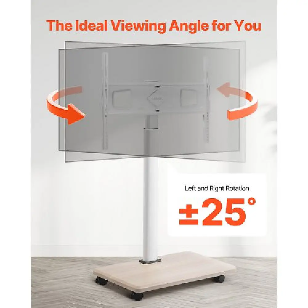 VEVOR Κινητό Τρόλεϊ Τηλεόρασης για Οθόνες 32-70 ιντσών έως 45 κιλά TYSDLDDSJZJDCSVJU001V0