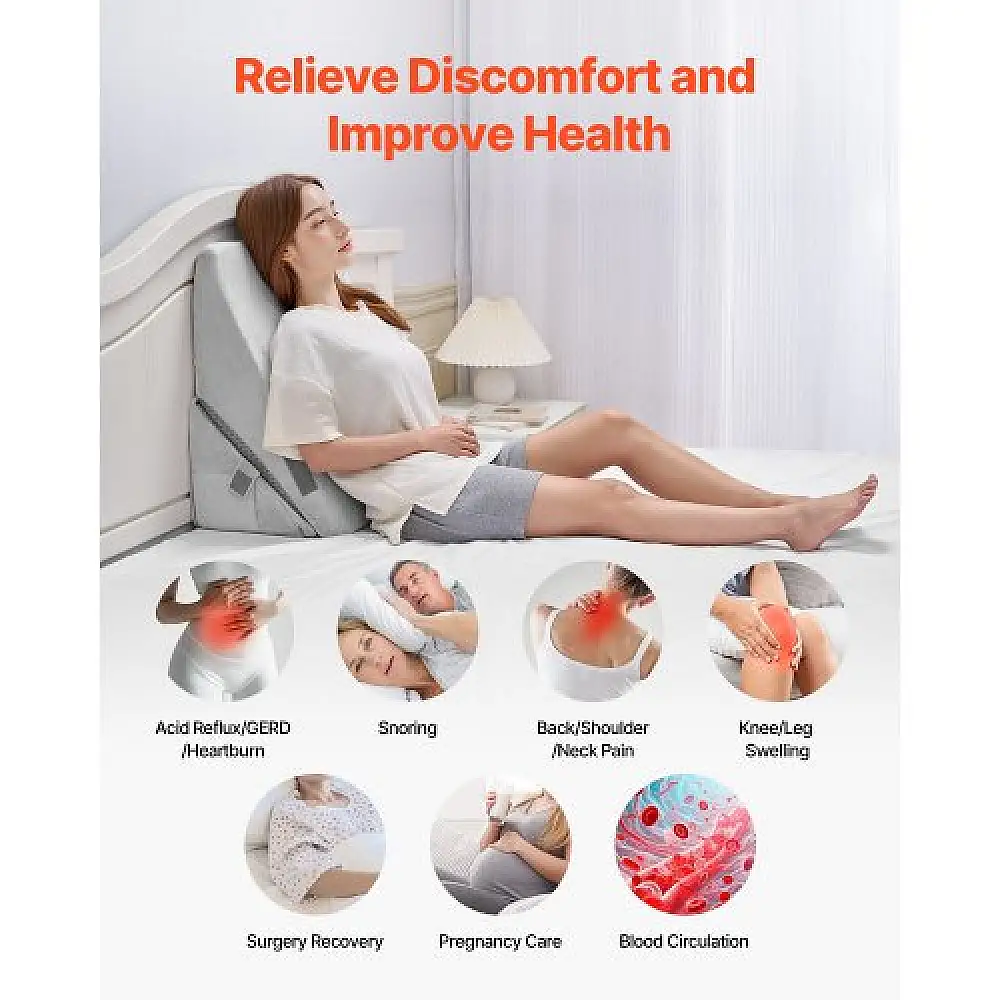 VEVOR Ρυθμιζόμενο Ορθοπεδικό Μαξιλάρι Σφήνα για Ύπνο XXZKDJXXZ2JTHM31A001V0