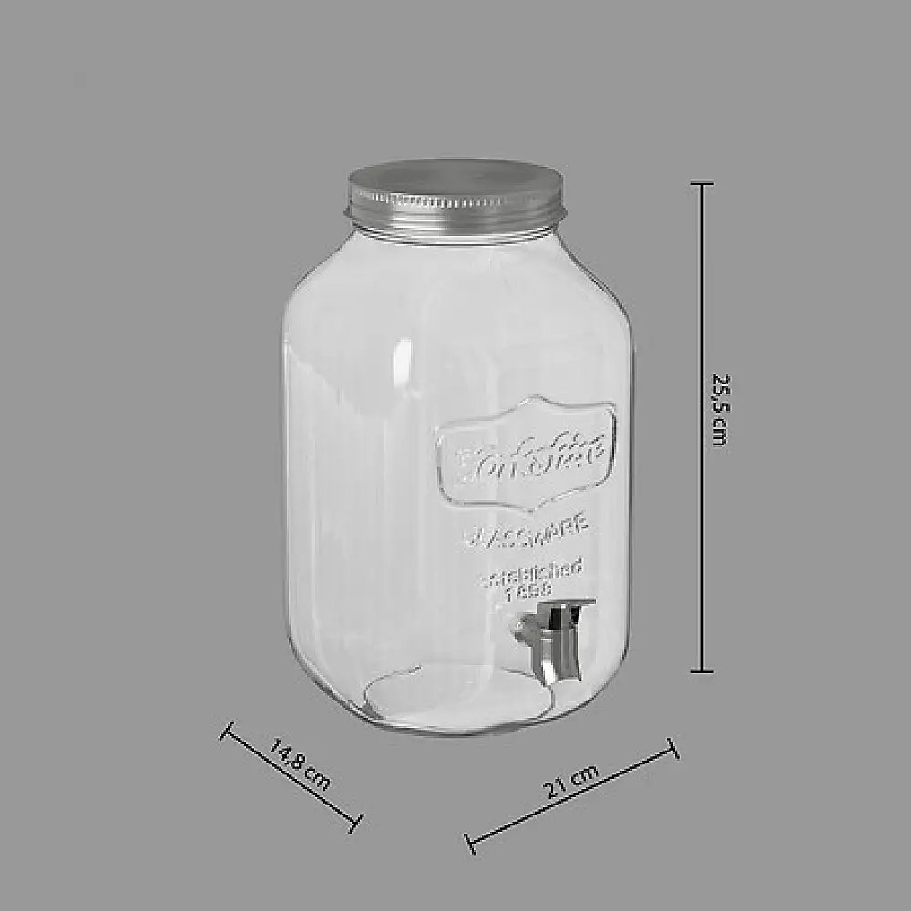 Γυάλινος Διανομέας Ποτών Yorkshire 4lt – Διαφανής 135887 Secret de Gourmet