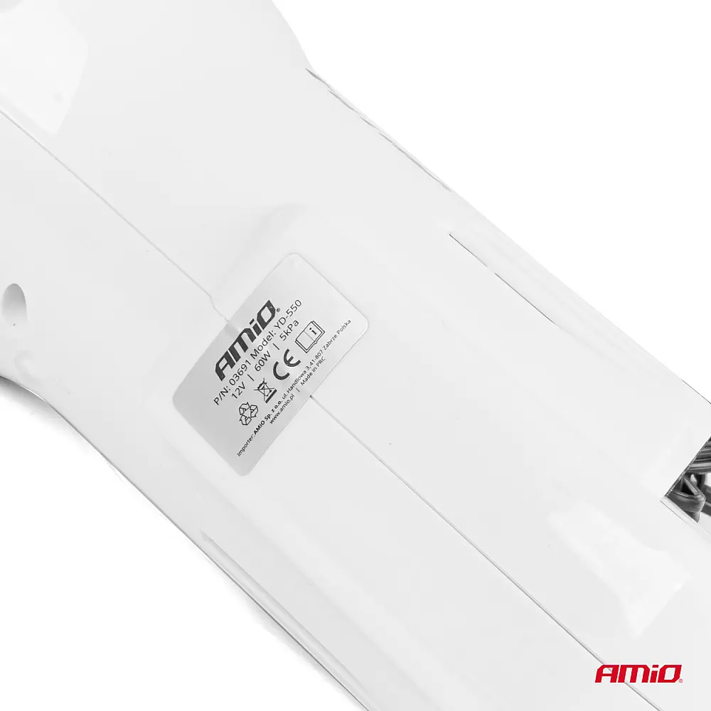 AMiO Σκούπα αυτοκινήτου 12V 60W HEPA 5kPa ,03691 AMiO Σκούπα αυτοκινήτου 12V 60W HEPA 5kPa ,03691