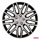 AMiO  Σετ 4 τεμαχίων τάσια αυτοκινήτου Dakar μαύρο & ασημί 16" ΚΟΥΤΙ ΧΡΩΜΑΤΟΣ ,8514