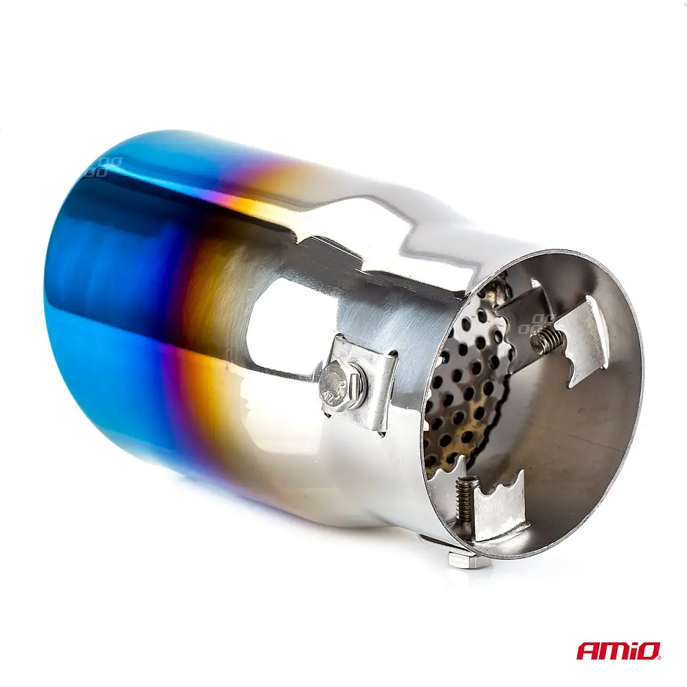 AMiO  Σιγαστήρας εξάτμισης από ανοξείδωτο χάλυβα MT 017BLC ,02197