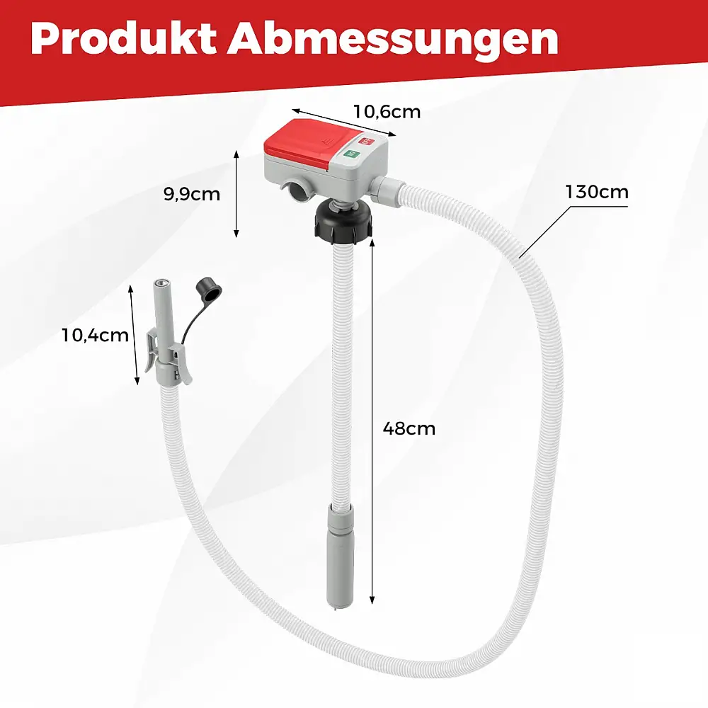 Costway Αντλία Μεταφοράς Καυσίμου με Αισθητήρα Αυτόματης Διακοπής και Διπλή Τροφοδοσία USB/Μπαταρίες AA TB10004