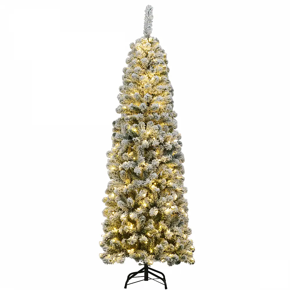 Costway 180cm Τεχνητό Χριστουγεννιάτικο Δέντρο με Φωτισμό - Πτυσσόμενο Έλατο Πεύκου CM22875DE