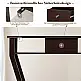 Costway Κονσόλα Τραπέζι με Συρτάρι και Ράφι 120 x 30 x 81 cm Καφέ HW60291CF