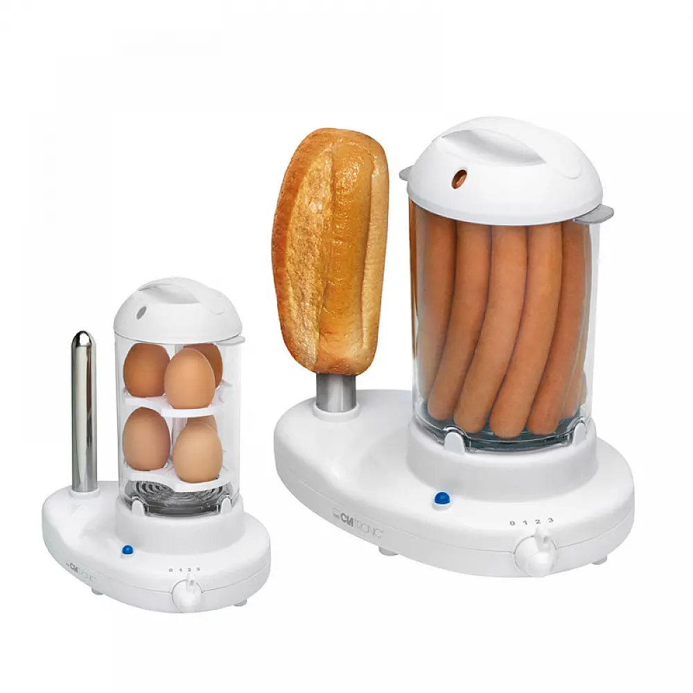 Παρασκευαστής Hot Dog και Βραστών Αυγών 2 σε 1 Clatronic HDM3420