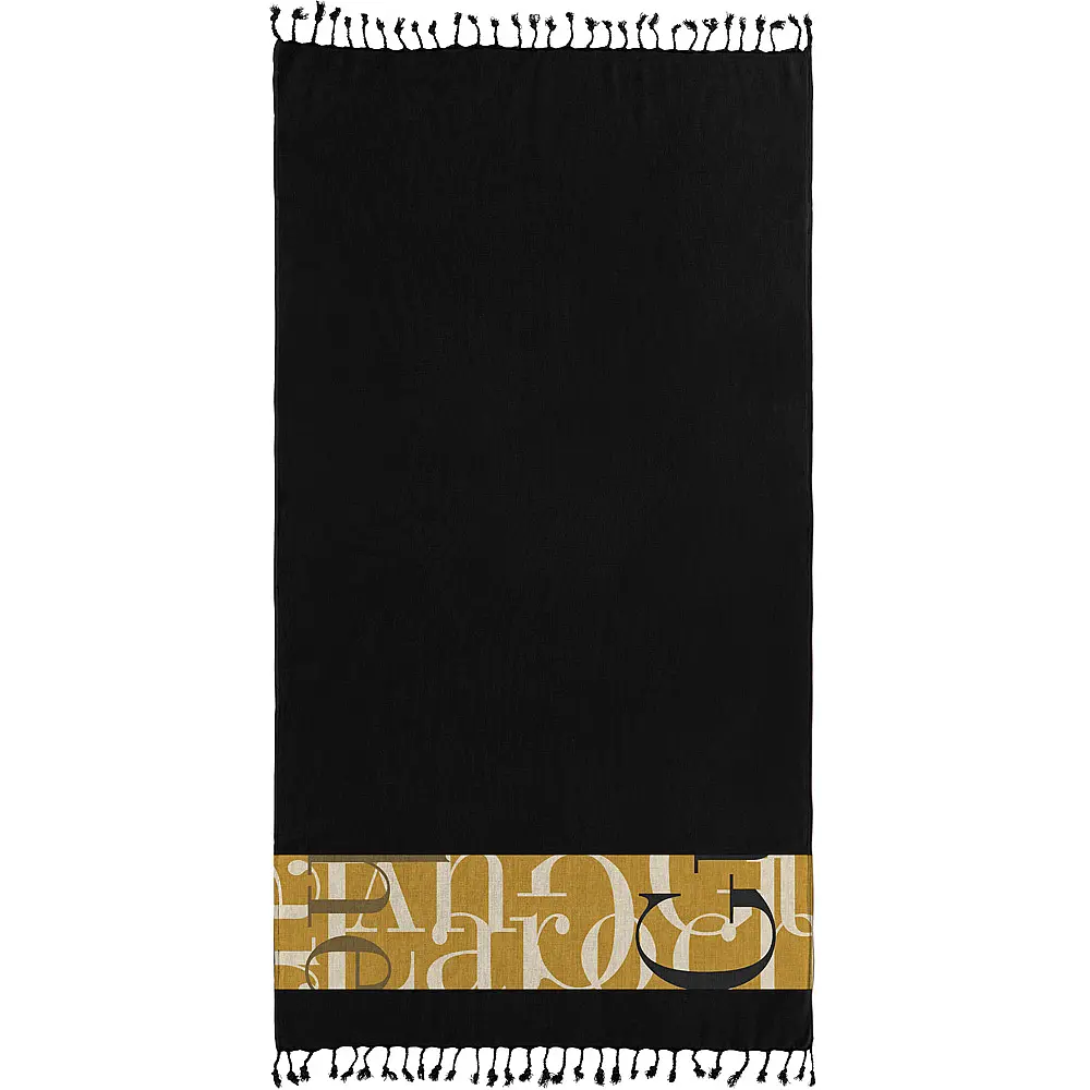 Guy Laroche Πετσέτα Θαλάσσης - Παρεό Pestemal 25 Black 90x170 ,1130030125062