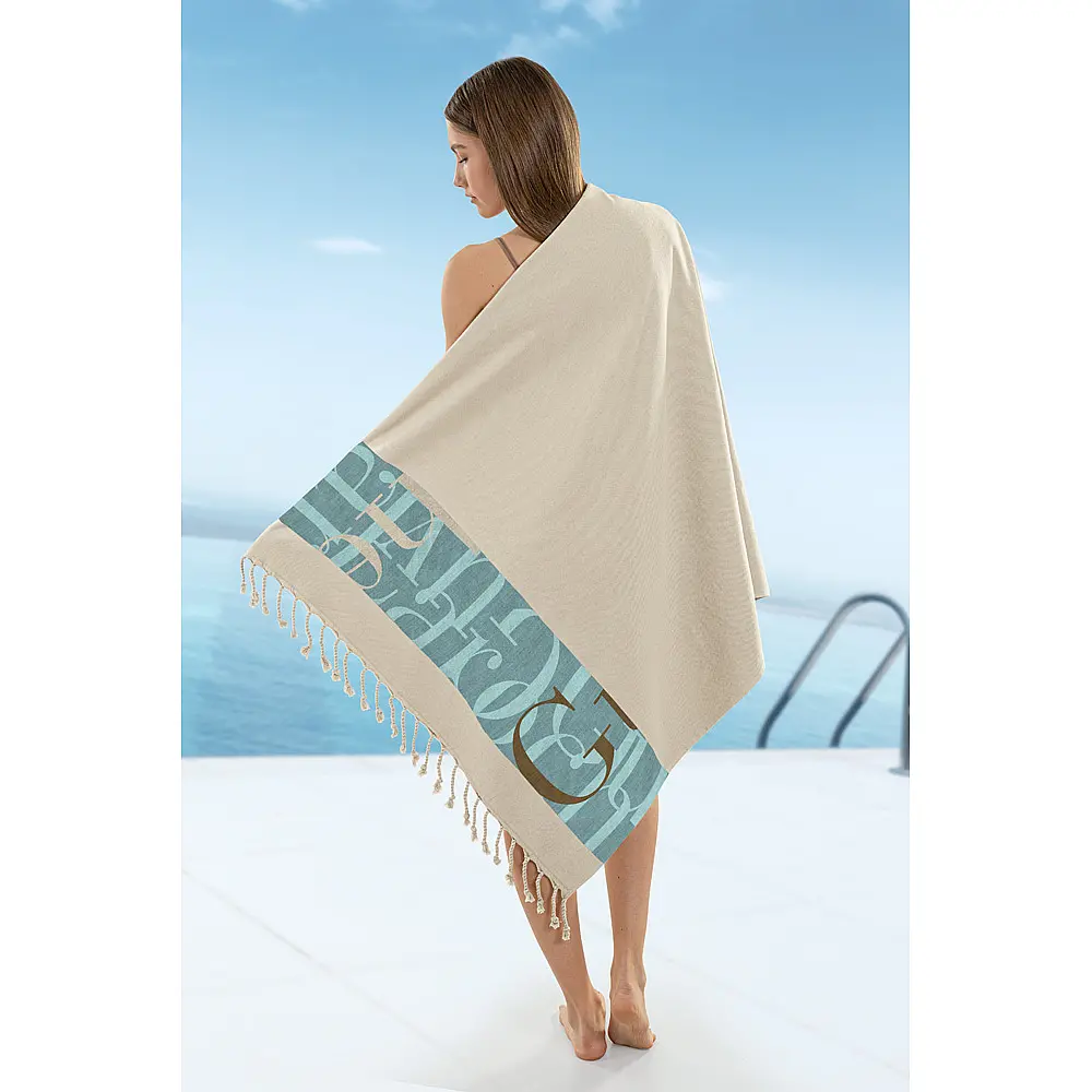 Guy Laroche Πετσέτα Θαλάσσης - Παρεό Pestemal 25 Beige 90x170 ,1130030125058