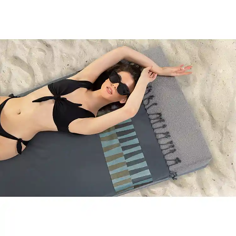 Guy Laroche Πετσέτα Θαλάσσης - Παρεό Pestemal 23 Anthracite 90x170 ,1130030125051