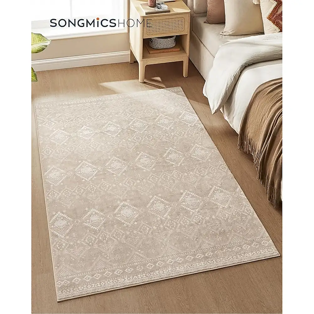 SONGMICS Χαλί Boho Chic Πολυεστέρας 170x120 εκ. Καπουτσίνο Μπεζ TAR027K01
