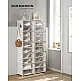 SONGMICS Παπουτσοθήκη Οργάνωσης 82x32x152cm για 40 Ζευγάρια με Γάντζους και Αντιολισθητική Συσκευή LPC035W01 SONGMICS Παπουτσοθήκη Οργάνωσης 82x32x152cm για 40 Ζευγάρια με Γάντζους και Αντιολισθητική Συσκευή LPC035W01