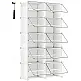SONGMICS Παπουτσοθήκη Οργάνωσης 82x32x152cm για 40 Ζευγάρια με Γάντζους και Αντιολισθητική Συσκευή LPC035W01 SONGMICS Παπουτσοθήκη Οργάνωσης 82x32x152cm για 40 Ζευγάρια με Γάντζους και Αντιολισθητική Συσκευή LPC035W01