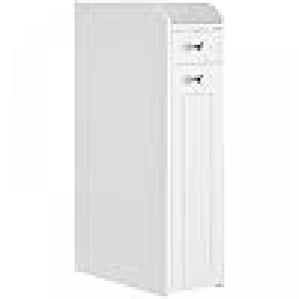 VASAGLE Λευκό Ντουλάπι Μπάνιου 18x40x70cm με 4 Ράφια και Συρόμενο Συρτάρι BBC847P31