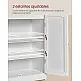 VASAGLE Ντουλάπι Μπάνιου 60x30x110cm με Ρυθμιζόμενα Ράφια και Ασφαλή Στήριξη BBC770W01
