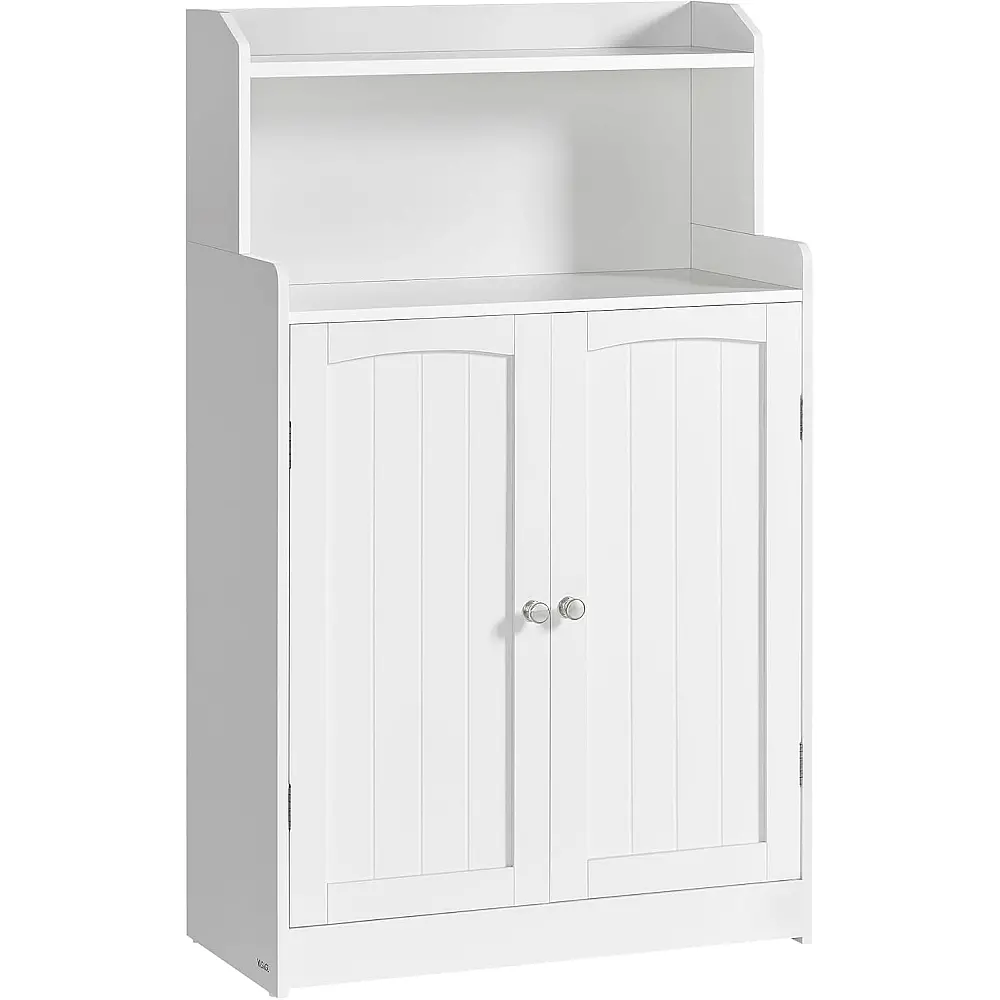 VASAGLE Ντουλάπι Μπάνιου 60x30x110cm με Ρυθμιζόμενα Ράφια και Ασφαλή Στήριξη BBC770W01