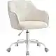 SONGMICS Περιστρεφόμενη Καρέκλα Γραφείου Cappuccino Beige με Sherpa Ύφασμα 60.8x58x86-96cm OBG019W01
