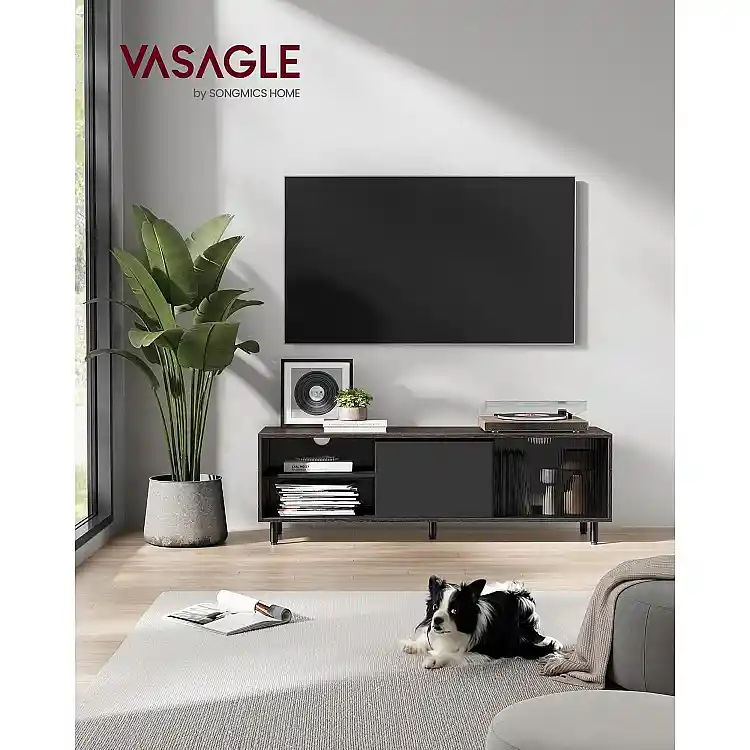 VASAGLE Σταντ Τηλεόρασης 60" με Γρήγορη Συναρμολόγηση και Σύγχρονο Σχεδιασμό 140x39x45 εκ. LTV466K02