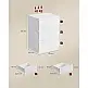 VASAGLE Κομοδίνο 40x35x59cm με Πρίζα και USB Θύρες σε Λευκό Χρώμα LET831W14V1