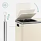 SONGMICS Δίχρωμος Κάδος Απορριμμάτων 60L με Απαλό Κλείσιμο και Πεντάλ 58.5x36x65cm LTB060A01