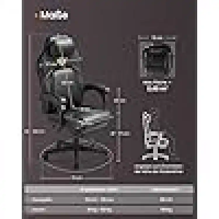 SONGMICS Εργονομική Gaming Καρέκλα με Ρυθμιζόμενη Πλάτη σε Μαύρο Χρώμα - Ιδανική για Άνεση και Στήριξη OBG072B01