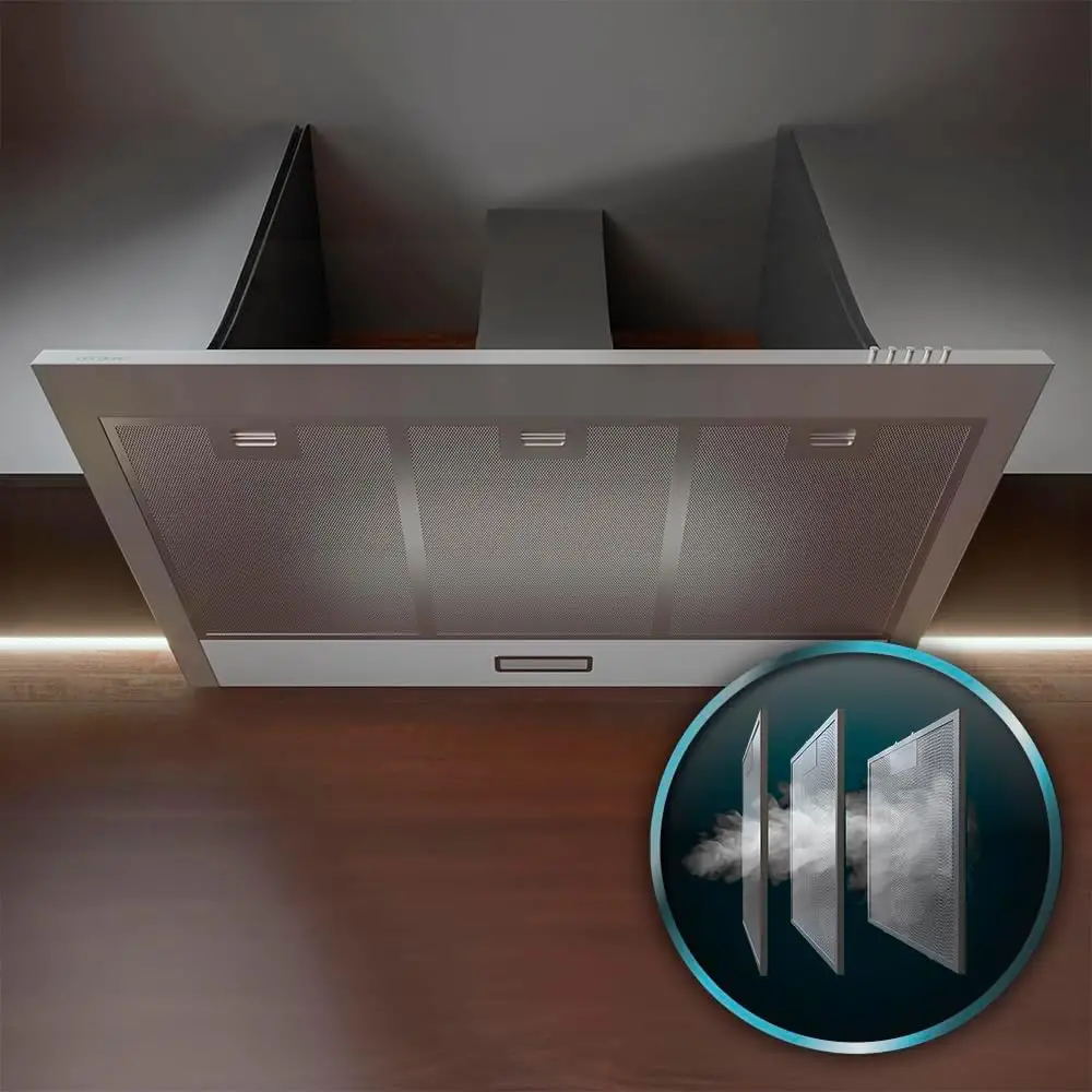 Απορροφητήρας Καμινάδα 90cm 65W Bolero Inox CEC-02842 Cecotec