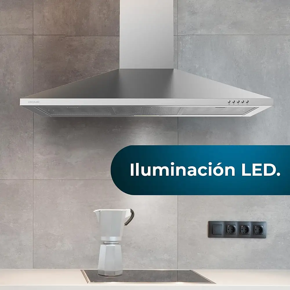 Απορροφητήρας Καμινάδα 90cm 65W Bolero Inox CEC-02842 Cecotec