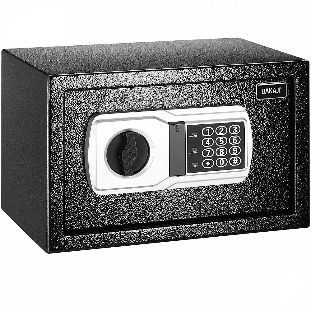 BAKAJI Ψηφιακός Ηλεκτρονικός Τοίχος Χρηματοκιβώτιο 31x20x20 cm Ασφάλεια Σπίτι Ξενοδοχείο 02841443
