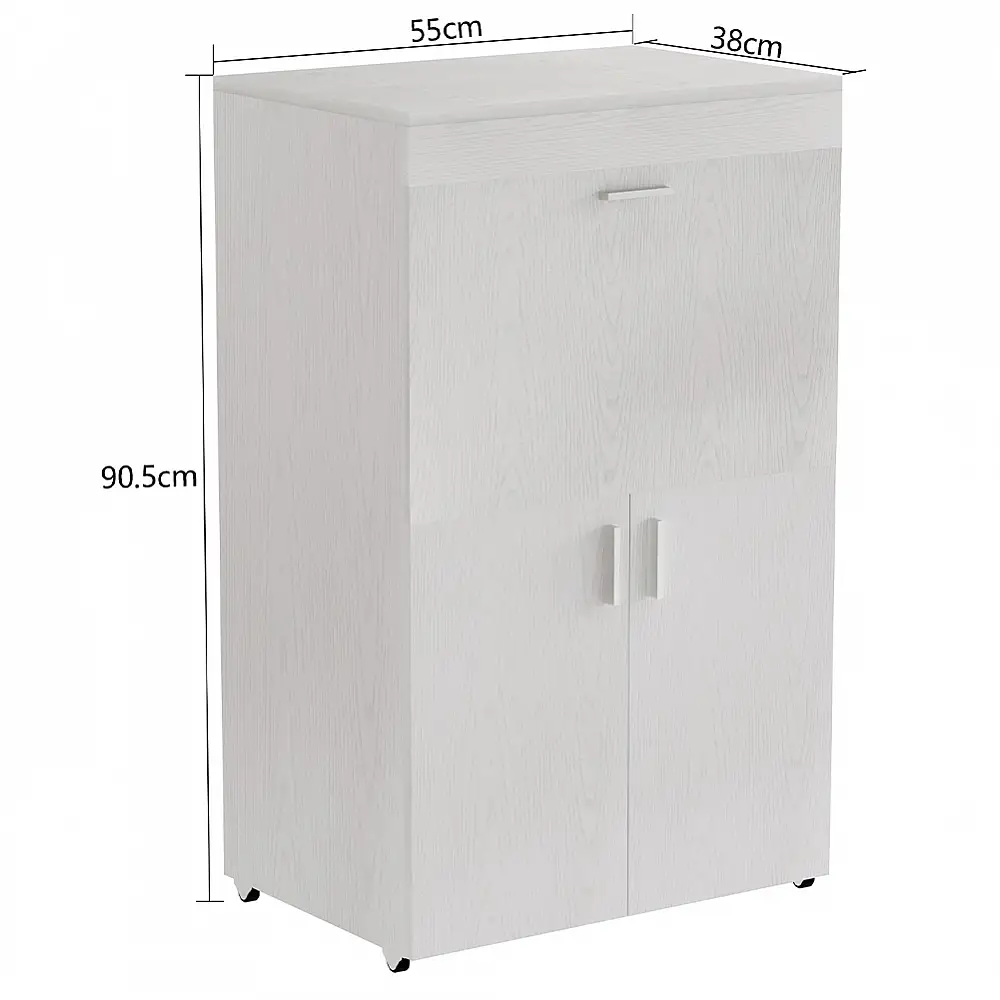 Shally Dogan Φορητή Σιδερώστρα Εξοικονόμησης Χώρου Λευκή 55x38x90.5 εκ. 02842138