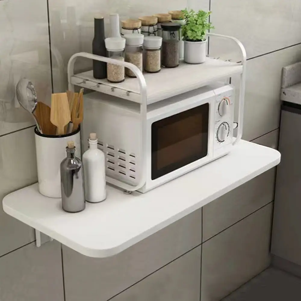 Shally Dogan Πτυσσόμενο Τραπέζι Τοίχου Λευκό Εξοικονόμησης Χώρου 80x40cm 02842134