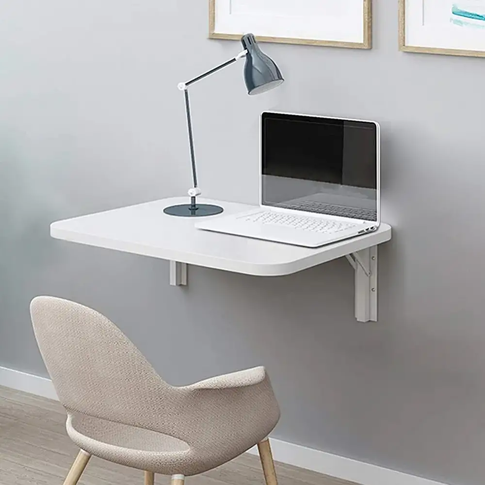 Shally Dogan Πτυσσόμενο Τραπέζι Τοίχου Λευκό Εξοικονόμησης Χώρου 80x40cm 02842134