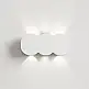 BAKAJI Απλίκα Τοίχου 6 LED Λευκή Λάμπα με Ψυχρό Λευκό Φως 15x8x3cm 02842438